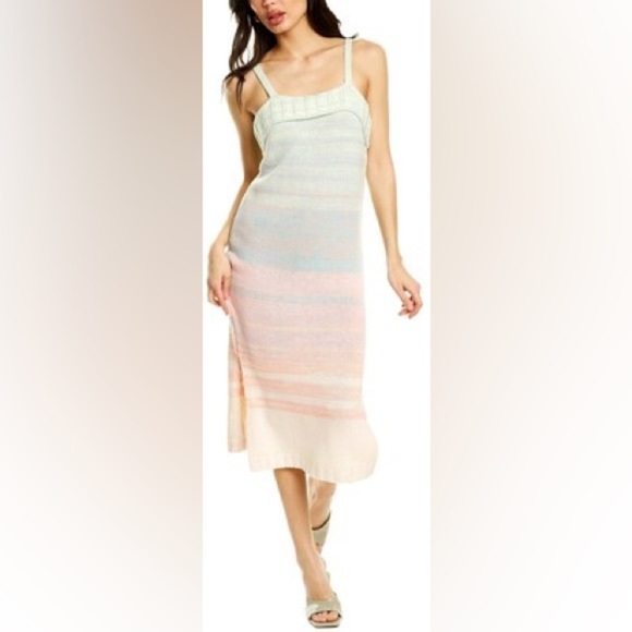 525 America Dresses & Skirts - NWT 525 America Knit Midi Dress Ombré L Anthropologie